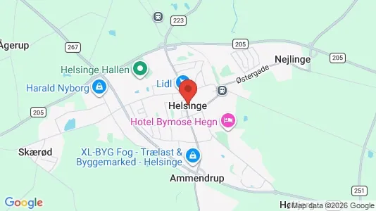 Butikslokaler til salg i Helsinge - Foto fra Google Street View