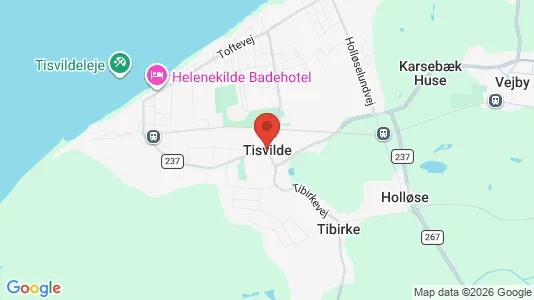Kontorlokaler til leje i Tisvildeleje - kort over placeringen