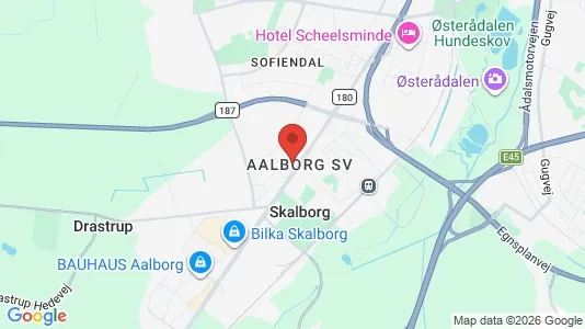 Butikslokaler til salg i Aalborg SV - kort over placeringen