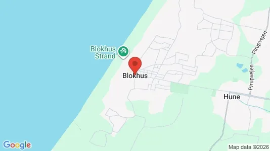 Butikslokaler til leje i Blokhus - kort over placeringen