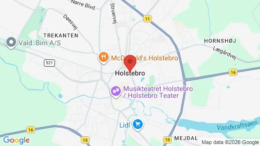 Butikslokaler til salg i Holstebro - Foto fra Google Street View