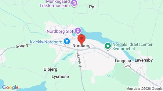 Butikslokaler til leje i Nordborg - Foto fra Google Street View
