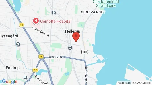 Butikslokaler til salg i Hellerup - Foto fra Google Street View