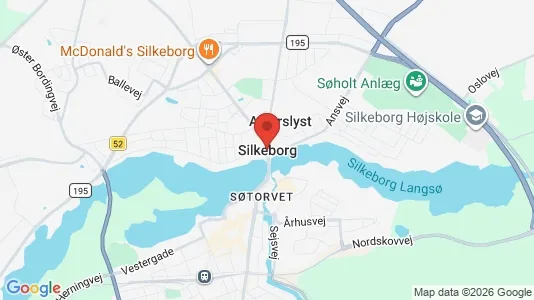 Kontorlokaler til leje i Silkeborg - kort over placeringen