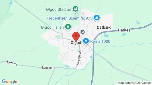 Butikslokaler til leje i Ølgod - Foto fra Google Street View