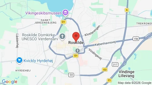 Butikslokaler til leje i Roskilde - Foto fra Google Street View