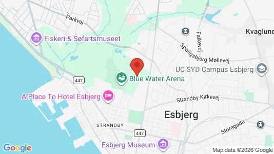 Kontorlokaler til leje i Esbjerg Centrum - kort over placeringen