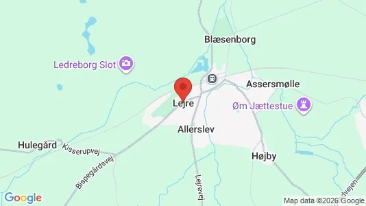 Butikslokaler til leje i Lejre - kort over placeringen