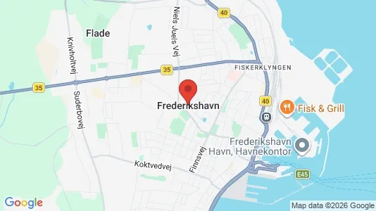 Butikslokaler til leje i Frederikshavn - Foto fra Google Street View