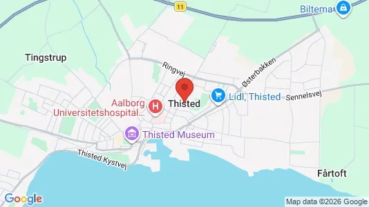 Butikslokaler til leje i Thisted - Foto fra Google Street View