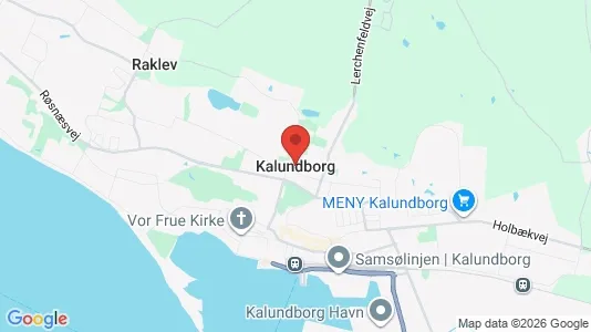 Butikslokaler til leje i Kalundborg - kort over placeringen