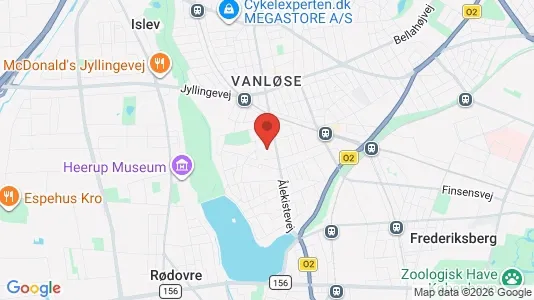 Butikslokaler til leje i Vanløse - kort over placeringen